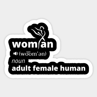 Woman Noun Adult Female Human Sticker